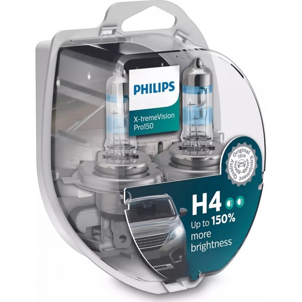 Λάμπες Philips X-tremeVision Pro150 H4 2τμχ